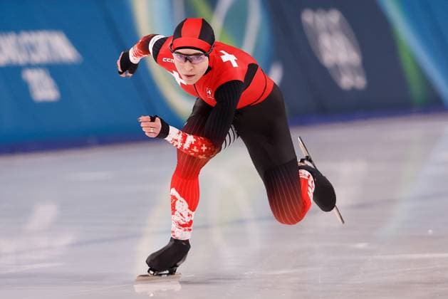 MILAN , 09-02-2026 , Milano Speed skating, Eisschnelllauf Stadium , season 2025 2026 , Olympic Winter games, Winterspiele,Spiele, Summer games 2026 - Speed Skating 1000m ladies, Picture shows Kaitlyn McGregor Olympic Winter Games 2026 - Speed Skating 1000m ladies  x201439517x Copyright: