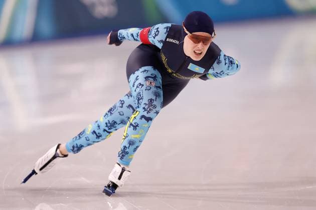 MILAN , 09-02-2026 , Milano Speed skating, Eisschnelllauf Stadium , season 2025 2026 , Olympic Winter games, Winterspiele,Spiele, Summer games 2026 - Speed Skating 1000m ladies, Picture shows Kristina Silaeva Olympic Winter Games 2026 - Speed Skating 1000m ladies  x201439706x Copyright: