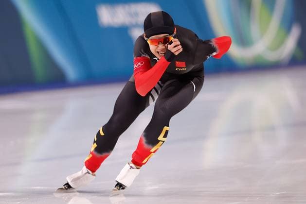 MILAN , 09-02-2026 , Milano Speed skating, Eisschnelllauf Stadium , season 2025 2026 , Olympic Winter games, Winterspiele,Spiele, Summer games 2026 - Speed Skating 1000m ladies, Picture shows Ruining Tian Olympic Winter Games 2026 - Speed Skating 1000m ladies  x201439731x Copyright: