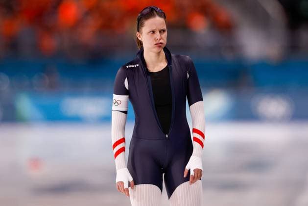 MILAN , 09-02-2026 , Milano Speed skating, Eisschnelllauf Stadium , season 2025 2026 , Olympic Winter games, Winterspiele,Spiele, Summer games 2026 - Speed Skating 1000m ladies, Picture shows Vanessa Herzog Olympic Winter Games 2026 - Speed Skating 1000m ladies  x201439737x Copyright: