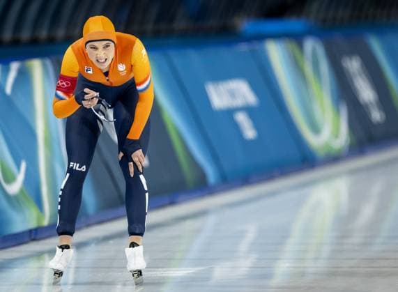 MILAN - Suzanne Schulting during the 1,000 meters of long track Speed skating, Eisschnelllauf at the Milan Speed Skating Stadium at the Milan Winter Olympics. SEM VAN DER WAL ANP xVIxANPxSportx xxANPxIVx 550159885 originalFilename: 550159885.jpg