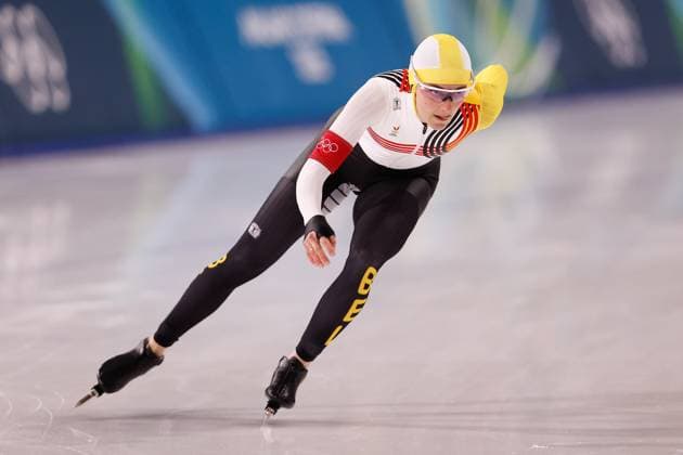 MILAN , 09-02-2026 , Milano Speed skating, Eisschnelllauf Stadium , season 2025 2026 , Olympic Winter games, Winterspiele,Spiele, Summer games 2026 - Speed Skating 1000m ladies, Picture shows Isabelle Van Elst Olympic Winter Games 2026 - Speed Skating 1000m ladies  x201439755x Copyright:
