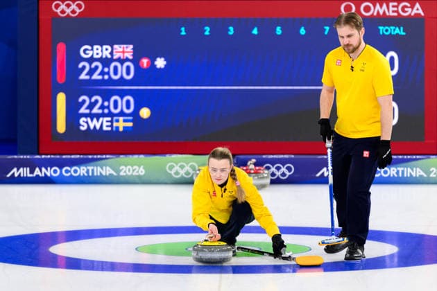 260209 Isabelle Wrana and Rasmus Wrana of Sweden competes in a round robin mixed doubles curling semifinal match between Great Britain and Sweden during day 3 of the 2026 Winter Olympics on February 9, 2026 in Cortina. Photo: Jon Olav Nesvold BILDBYRAN COP 217 JE0114 curling Olympic Games, Olympische Spiele, Olympia, OS olympics winter olympics os ol olympiska spel vinter-os olympiske leker milano cortina 2026 milan cortina 2026 milano cortina 2026 olympic games milano cortina 2026 winter olympic games milano cortina-os milano cortina-ol vinter-ol 3 bbeng sweden sverige *** 260209 Isabelle Wrana and Rasmus Wrana of Sweden competes in a round robin mixed doubles curling semifinal match between Great Britain and Sweden during day 3 of the 2026 Winter Olympics on February 9, 2026 in Cortina Photo Jon Olav Nesvold BILDBYRAN COP 217 JE0114 curling olympic games olympics winter olympics os ol olympiska spel vinter os olympiske leker milano cortina 2026 milan cortina 2026 milano cortina 2026 olympic games milano cortina 2026 winter olympic games milano cortina os milano cortina ol vinter ol 3 bbeng sweden sverige  Copyright: JONxOLAVxNESVOLD BB260209JE001