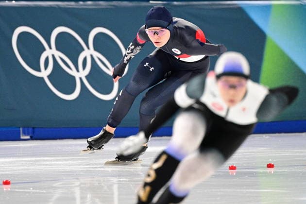 XXV Winter Olympic Games, Olympische Spiele, Olympia, OS Speed skating, Eisschnelllauf - women, 1000m, February 9, Milan. Nikola Zdrahalova from Czech Republic competes in the race. (CTKxPhoto MichalxKamaryt) CTKPhotoP2026020907962  CTKPhotoP2026020907962