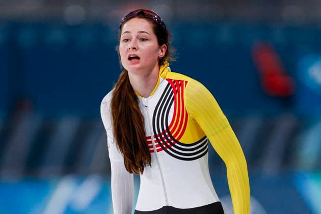 Fran Vanhoutte of Belgium looks exhausted after Around the Games, Milano Cortina 2026 Winter Olympics: Day 3, Speed skating, Eisschnelllauf - Milano Cortina 2026 Winter Olympics: Day 3, Milano Speed Skating Stadium, February 9, 2026, Milan, Italy.