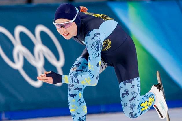 Elizaveta Golubeva of Kazakhstan Women 1000m, Milano Cortina 2026 Winter Olympics: Day 3, Speed skating, Eisschnelllauf - Milano Cortina 2026 Winter Olympics: Day 3, Milano Speed Skating Stadium, February 9, 2026, Milan, Italy.