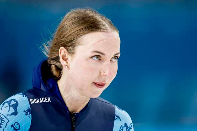 Elizaveta Golubeva of Kazakhstan looks on after Women 1000m, Milano Cortina 2026 Winter Olympics: Day 3, Speed skating, Eisschnelllauf - Milano Cortina 2026 Winter Olympics: Day 3, Milano Speed Skating Stadium, February 9, 2026, Milan, Italy.
