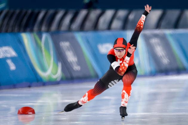 2026-02-09 Speed skating, Eisschnelllauf - Milano Cortina 2026 Winter Olympics - Day 3 MILAN, ITALY - FEBRUARY 9: Kaitlyn McGregor of Switzerland competing in the Women s 1000m during Day 3 of Speed Skating - Milano Cortina 2026 Winter Olympics at Milano Speed Skating Stadium on February 9, 2026 in Milan, Italy. (Photo by Joris Verwijst BSR Agency) Milan Italy Content not available for redistribution in The Netherlands directly or indirectly through any third parties. Copyright: xBSRxAgencyx