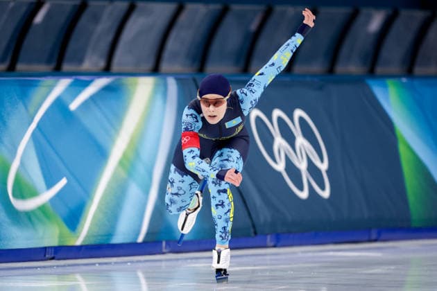 2026-02-09 Speed skating, Eisschnelllauf - Milano Cortina 2026 Winter Olympics - Day 3 MILAN, ITALY - FEBRUARY 9: Kristina Silaeva of Kazakhstan competing in the Women s 1000m during Day 3 of Speed Skating - Milano Cortina 2026 Winter Olympics at Milano Speed Skating Stadium on February 9, 2026 in Milan, Italy. (Photo by Joris Verwijst BSR Agency) Milan Italy Content not available for redistribution in The Netherlands directly or indirectly through any third parties. Copyright: xBSRxAgencyx