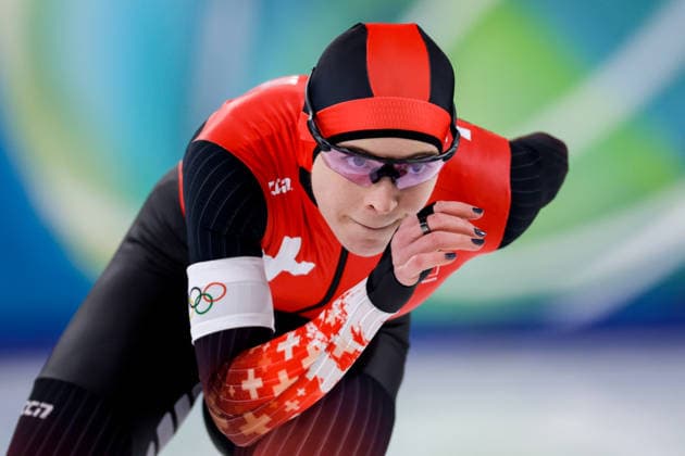2026-02-09 Speed skating, Eisschnelllauf - Milano Cortina 2026 Winter Olympics - Day 3 MILAN, ITALY - FEBRUARY 9: Kaitlyn McGregor of Switzerland competing in the Women s 1000m during Day 3 of Speed Skating - Milano Cortina 2026 Winter Olympics at Milano Speed Skating Stadium on February 9, 2026 in Milan, Italy. (Photo by Joris Verwijst BSR Agency) Milan Italy Content not available for redistribution in The Netherlands directly or indirectly through any third parties. Copyright: xBSRxAgencyx