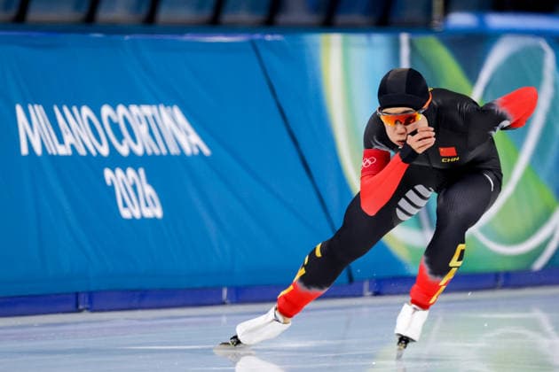 2026-02-09 Speed skating, Eisschnelllauf - Milano Cortina 2026 Winter Olympics - Day 3 MILAN, ITALY - FEBRUARY 9: Ruining Tian of China competing in the Women s 1000m during Day 3 of Speed Skating - Milano Cortina 2026 Winter Olympics at Milano Speed Skating Stadium on February 9, 2026 in Milan, Italy. (Photo by Joris Verwijst BSR Agency) Milan Italy Content not available for redistribution in The Netherlands directly or indirectly through any third parties. Copyright: xBSRxAgencyx