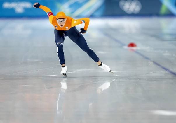 MILAN - Suzanne Schulting during the 1,000 meters in long track Speed skating, Eisschnelllauf at the Milan Speed Skating Stadium at the Milan Winter Olympics. SEM VAN DER WAL ANP xVIxANPxSportx xxANPxIVx 550160630 originalFilename: 550160630.jpg
