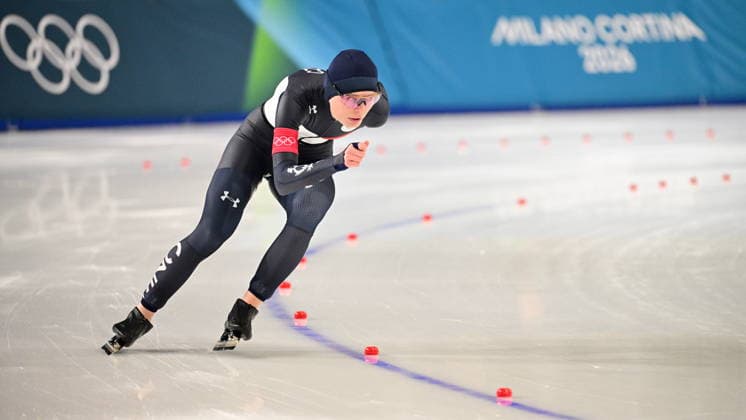 XXV Winter Olympic Games, Olympische Spiele, Olympia, OS Speed skating, Eisschnelllauf - women, 1000m, February 9, Milan. Nikola Zdrahalova from Czech Republic competes in the race. (CTKxPhoto MichalxKamaryt) CTKPhotoP2026020908110  CTKPhotoP2026020908110
