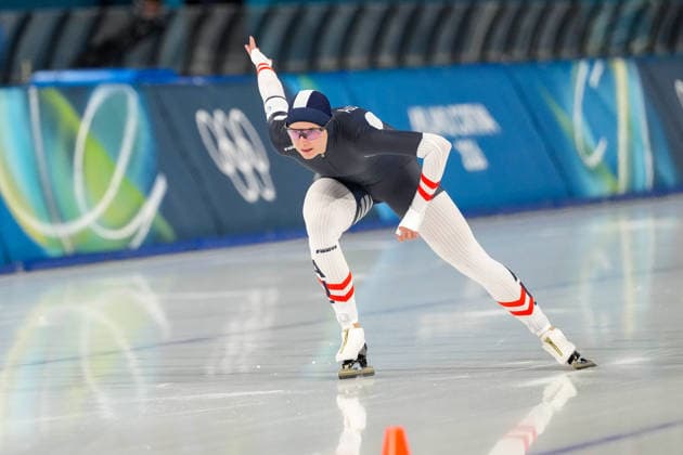 2026-02-09 - Milano Cortina 2026 Winter Olympics 1000m Women MILAN, ITALY - FEBRUARY 9: Vanessa Herzog of Austria during the 1000m Women on day 3 of the Milano Cortina 2026 Winter Olympics at the Milano Speed skating, Eisschnelllauf Arena on February 9, 2026 in Milan, Italy Milan Milano Speed Skating Arena Italy Content not available for redistribution in The Netherlands directly or indirectly through any third parties. Copyright: xAndrexWeeningx