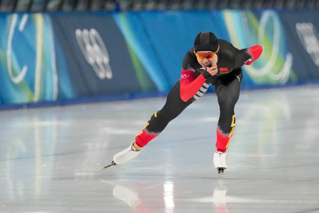2026-02-09 - Milano Cortina 2026 Winter Olympics 1000m Women MILAN, ITALY - FEBRUARY 9: Ruining Tian of China during the 1000m Women on day 3 of the Milano Cortina 2026 Winter Olympics at the Milano Speed skating, Eisschnelllauf Arena on February 9, 2026 in Milan, Italy Milan Milano Speed Skating Arena Italy Content not available for redistribution in The Netherlands directly or indirectly through any third parties. Copyright: xAndrexWeeningx