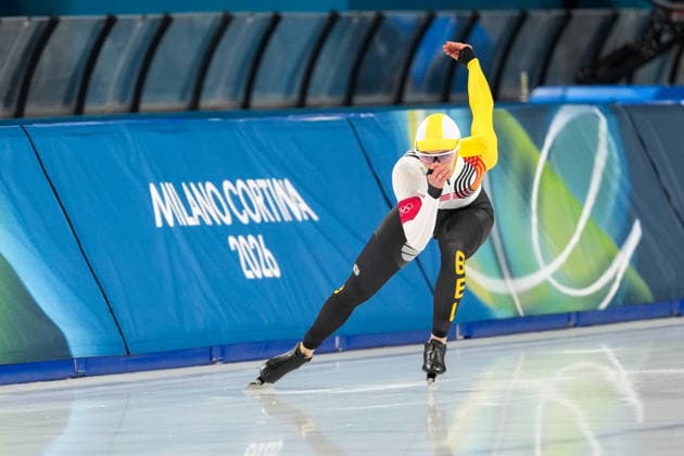 2026-02-09 - Milano Cortina 2026 Winter Olympics 1000m Women MILAN, ITALY - FEBRUARY 9: Isabelle van Elst of Belgium during the 1000m Women on day 3 of the Milano Cortina 2026 Winter Olympics at the Milano Speed skating, Eisschnelllauf Arena on February 9, 2026 in Milan, Italy Milan Milano Speed Skating Arena Italy Content not available for redistribution in The Netherlands directly or indirectly through any third parties. Copyright: xAndrexWeeningx