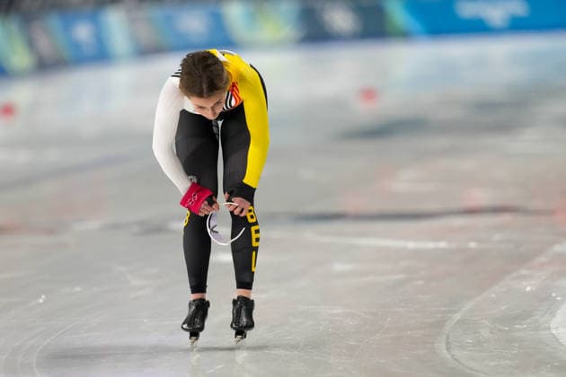 2026-02-09 - Milano Cortina 2026 Winter Olympics 1000m Women MILAN, ITALY - FEBRUARY 9: Isabelle van Elst of Belgium during the 1000m Women on day 3 of the Milano Cortina 2026 Winter Olympics at the Milano Speed skating, Eisschnelllauf Arena on February 9, 2026 in Milan, Italy Milan Milano Speed Skating Arena Italy Content not available for redistribution in The Netherlands directly or indirectly through any third parties. Copyright: xAndrexWeeningx
