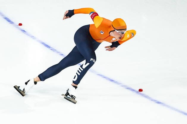 ITALY, MILAN - FEBRUARY 9, 2026: Suzanne Schulting of the Netherlands competes in the women s Speed skating, Eisschnelllauf 1000m event at Milano Speed Skating Stadium during the 2026 Winter Olympic Games, Olympische Spiele, Olympia, OS Mikhail Tereshchenko TASS  88447812