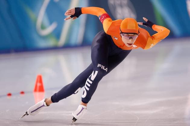 MILAN , 09-02-2026 , Milano Speed skating, Eisschnelllauf Stadium , Olympic Winter games, Winterspiele,Spiele, Summer games 2026 - Speed Skating 1000m ladies, Picture shows Femke Kok Olympic Winter Games 2026 - Speed Skating 1000m ladies  x201440750x Copyright: