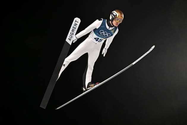Predazzo, Italy, February 09th 2026. Philipp Raimund of Germany in action during the Ski jumping, Skispringen, Ski, nordisch Mens Normal Hill Individual competition of the Olympic Winter games, Winterspiele,Spiele, Summer games 2026 in Predazzo, Italy. (Photo by Igor Kupljenik Sports Press Photo)  Copyright: xIgorxKupljenikx xSPPx Sportspressphoto_SPR90584