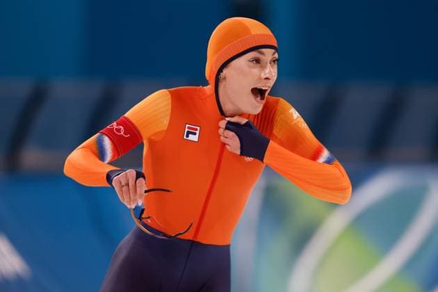 MILAN , 09-02-2026 , Milano Speed skating, Eisschnelllauf Stadium , Olympic Winter games, Winterspiele,Spiele, Summer games 2026 - Speed Skating 1000m ladies, Picture shows Femke Kok Olympic Winter Games 2026 - Speed Skating 1000m ladies  x201440777x Copyright:
