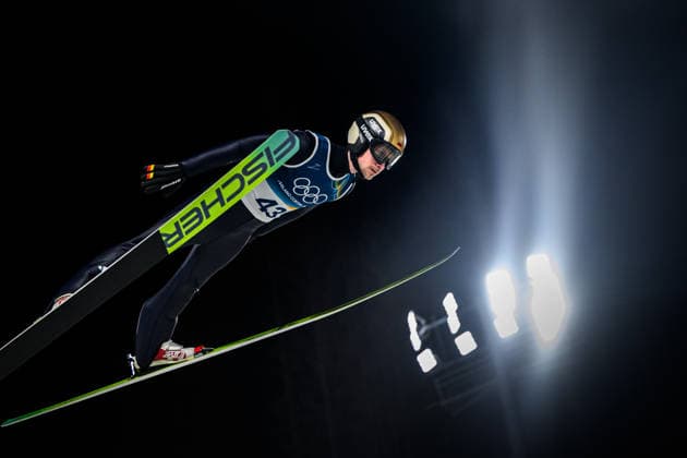 260209 Felix Hoffmann of Germany competes in the trial run in the men s normal hill individual Ski jumping, Skispringen, Ski, nordisch test run during day 3 of the 2026 Winter Olympics on February 9, 2026 in Predazzo. Photo: Maxim Thore BILDBYRAN kod MT MT0968 backhoppning ski jumping skihopping Olympic Games, Olympische Spiele, Olympia, OS olympics winter olympics os ol olympiska spel vinter-os olympiske leker milano cortina 2026 milan cortina 2026 milano cortina 2026 olympic games milano cortina 2026 winter olympic games milano cortina-os milano cortina-ol vinter-ol 3 bbeng *** 260209 Felix Hoffmann of Germany competes in the trial run in the men s normal hill individual ski jumping test run during day 3 of the 2026 Winter Olympics on February 9, 2026 in Predazzo Photo Maxim Thore BILDBYRAN kod MT MT0968 backhoppning ski jumping skihopping olympic games olympics winter olympics os ol olympiska spel vinter os olympiske leker milano cortina 2026 milan cortina 2026 milano cortina 2026 olympic games milano cortina 2026 winter olympic games milano cortina os milano cortina ol vinter ol 3 bbeng  Copyright: MAXIMxTHORE BB260209MT118