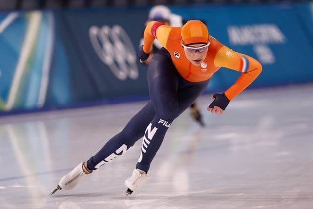 MILAN , 09-02-2026 , Milano Speed skating, Eisschnelllauf Stadium , Olympic Winter games, Winterspiele,Spiele, Summer games 2026 - Speed Skating 1000m ladies, Picture shows Jutta Leerdam Olympic Winter Games 2026 - Speed Skating 1000m ladies  x201440873x Copyright: