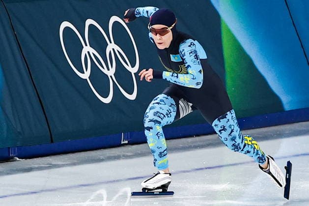 ITALY, MILAN - FEBRUARY 9, 2026: Kristina Silaeva of Kazakhstan competes in the women s Speed skating, Eisschnelllauf 1000m event at Milano Speed Skating Stadium during the 2026 Winter Olympic Games, Olympische Spiele, Olympia, OS Mikhail Tereshchenko TASS  88448097