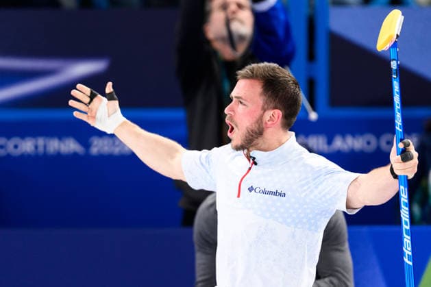 260209 Korey Dropkin of USA competes in a round robin mixed doubles curling semifinal match between Great Britain and Sweden during day 3 of the 2026 Winter Olympics on February 9, 2026 in Cortina. Photo: Jon Olav Nesvold BILDBYRAN COP 217 JE0114 curling Olympic Games, Olympische Spiele, Olympia, OS olympics winter olympics os ol olympiska spel vinter-os olympiske leker milano cortina 2026 milan cortina 2026 milano cortina 2026 olympic games milano cortina 2026 winter olympic games milano cortina-os milano cortina-ol vinter-ol 3 bbeng *** 260209 Korey Dropkin of USA competes in a round robin mixed doubles curling semifinal match between Great Britain and Sweden during day 3 of the 2026 Winter Olympics on February 9, 2026 in Cortina Photo Jon Olav Nesvold BILDBYRAN COP 217 JE0114 curling olympic games olympics winter olympics os ol olympiska spel vinter os olympiske leker milano cortina 2026 milan cortina 2026 milano cortina 2026 olympic games milano cortina 2026 winter olympic games milano cortina os milano cortina ol vinter ol 3 bbeng  Copyright: JONxOLAVxNESVOLD BB260209JE018