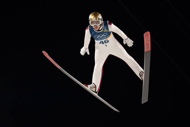 OLYMPICS - Winter Olympic Games, Olympische Spiele, Olympia, OS Milano Cortina 2026 VAL DI FIEMME,ITALY,09.FEB.26 - OLYMPICS, Ski jumping, Skispringen, Ski, nordisch - Winter Olympic Games Milano Cortina 2026, normal hill, men, individual. Image shows Daniel Tschofenig (AUT).  GEPAxpictures xOliverxLerch