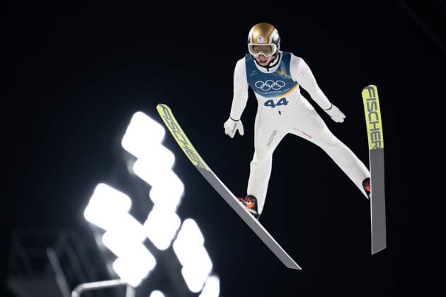 OLYMPICS - Winter Olympic Games, Olympische Spiele, Olympia, OS Milano Cortina 2026 VAL DI FIEMME,ITALY,09.FEB.26 - OLYMPICS, Ski jumping, Skispringen, Ski, nordisch - Winter Olympic Games Milano Cortina 2026, normal hill, men, individual. Image shows Jan Hoerl (AUT).  GEPAxpictures xOliverxLerch