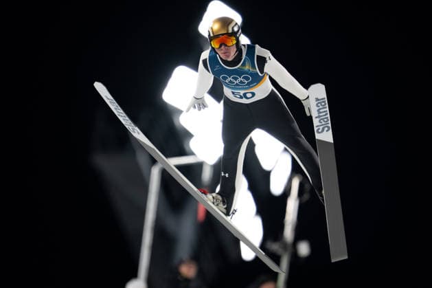 OLYMPICS - Winter Olympic Games, Olympische Spiele, Olympia, OS Milano Cortina 2026 VAL DI FIEMME,ITALY,09.FEB.26 - OLYMPICS, Ski jumping, Skispringen, Ski, nordisch - Winter Olympic Games Milano Cortina 2026, normal hill, men, individual. Image shows Domen Prevc (SLO).  GEPAxpictures xOliverxLerch