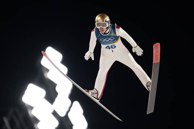 OLYMPICS - Winter Olympic Games, Olympische Spiele, Olympia, OS Milano Cortina 2026 VAL DI FIEMME,ITALY,09.FEB.26 - OLYMPICS, Ski jumping, Skispringen, Ski, nordisch - Winter Olympic Games Milano Cortina 2026, normal hill, men, individual. Image shows Daniel Tschofenig (AUT).  GEPAxpictures xOliverxLerch