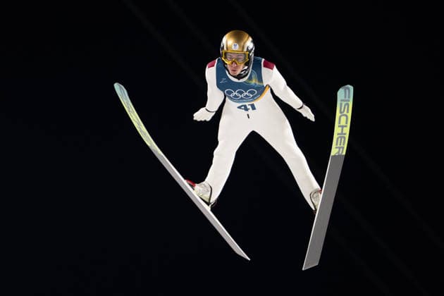 OLYMPICS - Winter Olympic Games, Olympische Spiele, Olympia, OS Milano Cortina 2026 VAL DI FIEMME,ITALY,09.FEB.26 - OLYMPICS, Ski jumping, Skispringen, Ski, nordisch - Winter Olympic Games Milano Cortina 2026, normal hill, men, individual. Image shows Stefan Kraft (AUT).  GEPAxpictures xOliverxLerch
