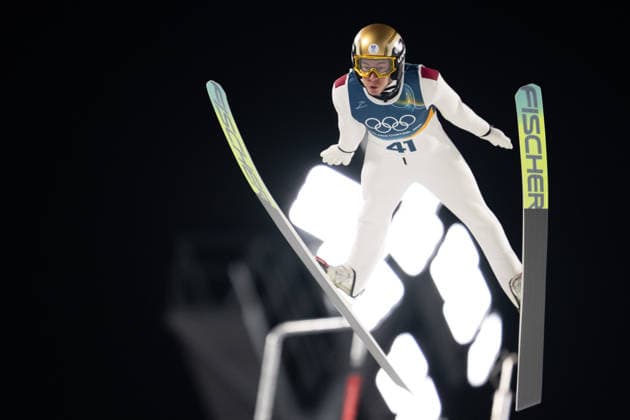 OLYMPICS - Winter Olympic Games, Olympische Spiele, Olympia, OS Milano Cortina 2026 VAL DI FIEMME,ITALY,09.FEB.26 - OLYMPICS, Ski jumping, Skispringen, Ski, nordisch - Winter Olympic Games Milano Cortina 2026, normal hill, men, individual. Image shows Stefan Kraft (AUT).  GEPAxpictures xOliverxLerch