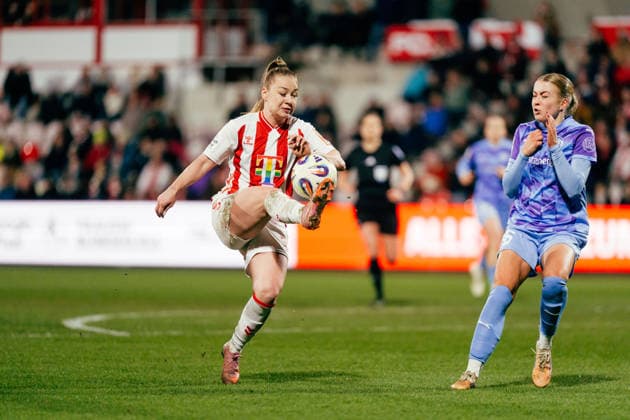 09.02.26, Frauen, Fussball, Google Pixel Frauen Bundesliga, Saison 2025 2026, 1. FC Köln - SGS Essen, 17. Spieltag Weronika Zawistowska ( 10 - 1. FC Köln) Ballannahme Köln Franz-Kremer-Stadion NRW Deutschland