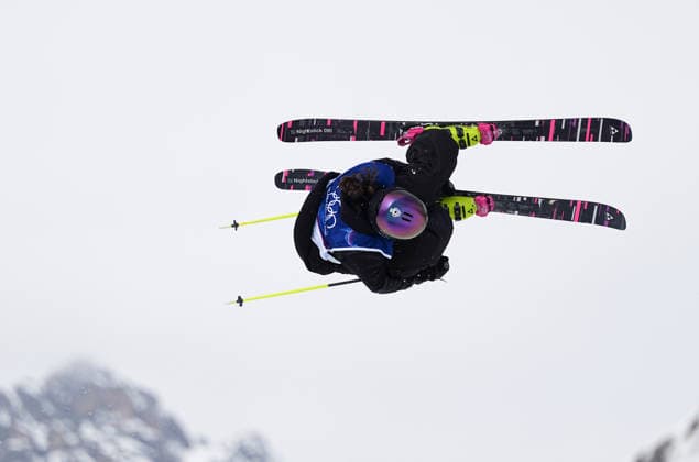 (260209) -- LIVIGNO, Feb. 9, 2026 -- Mathilde Gremaud of Switzerland competes during the freestyle skiing women s freeski slopestyle final at the Milan-Cortina 2026 Olympic Winter games, Winterspiele,Spiele, Summer games in Livigno, Italy, Feb. 9, 2026. ) (MICO2026)ITALY-LIVIGNO-OLYMPIC WINTER GAMES-FREESTYLE SKIING-WOMEN S FREESKI SLOPESTYLE-FINAL WuxHuiwo 