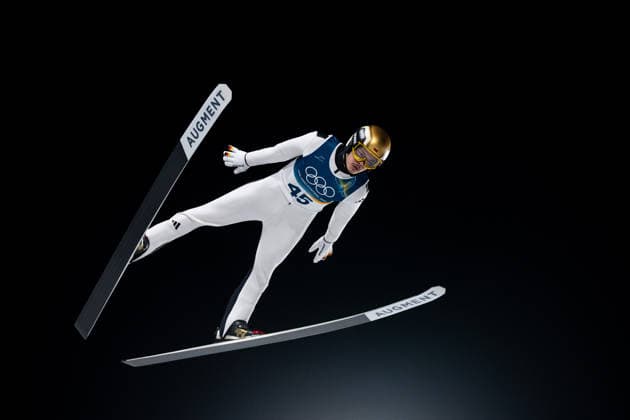 RAIMUND Philipp (Deutschland), ITA, Olympische Spiele Milano Cortina 2026, Olympia, Skispringen, Normalschanze Einzel Herren, 09.02.2026 ITA, Olympische Spiele Milano Cortina 2026, Olympia, Skispringen, Normalschanze Einzel Herren, 09.02.2026 Predazzo *** RAIMUND Philipp Germany , ITA, Olympic Games Milano Cortina 2026, Olympic Games, Ski Jumping, Normal Hill Individual Men, 09 02 2026 ITA, Olympic Games Milano Cortina 2026, Olympic Games, Ski Jumping, Normal Hill Individual Men, 09 02 2026 Predazzo Copyright: xEibner-Pressefoto Memmlerx EP_MMR