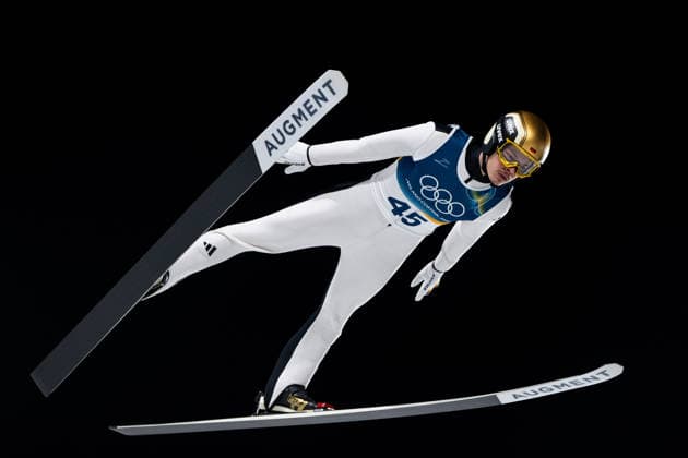 RAIMUND Philipp (Deutschland), ITA, Olympische Spiele Milano Cortina 2026, Olympia, Skispringen, Normalschanze Einzel Herren, 09.02.2026 ITA, Olympische Spiele Milano Cortina 2026, Olympia, Skispringen, Normalschanze Einzel Herren, 09.02.2026 Predazzo *** RAIMUND Philipp Germany , ITA, Olympic Games Milano Cortina 2026, Olympic Games, Ski Jumping, Normal Hill Individual Men, 09 02 2026 ITA, Olympic Games Milano Cortina 2026, Olympic Games, Ski Jumping, Normal Hill Individual Men, 09 02 2026 Predazzo Copyright: xEibner-Pressefoto Memmlerx EP_MMR