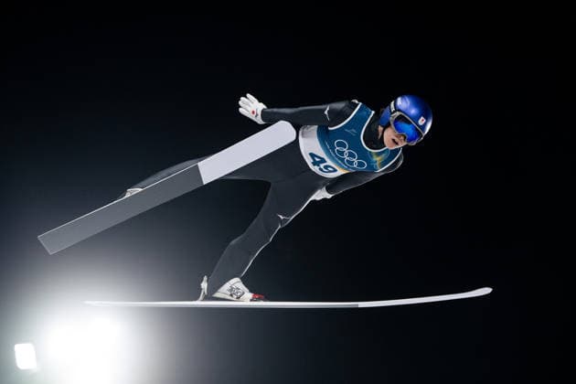 KOBAYASHI Ryoyu (Japan), ITA, Olympische Spiele Milano Cortina 2026, Olympia, Skispringen, Normalschanze Einzel Herren, 09.02.2026 ITA, Olympische Spiele Milano Cortina 2026, Olympia, Skispringen, Normalschanze Einzel Herren, 09.02.2026 Predazzo *** KOBAYASHI Ryoyu Japan , ITA, Olympic Games Milano Cortina 2026, Olympic Games, Ski Jumping, Normal Hill Single Men, 09 02 2026 ITA, Olympic Games Milano Cortina 2026, Olympic Games, Ski Jumping, Normal Hill Single Men, 09 02 2026 Predazzo Copyright: xEibner-Pressefoto Memmlerx EP_MMR