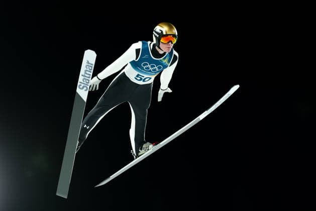 Olympische Winterspiele Milano Cortina 2026 Skispringen Normalschanze Einzel Männer am 09.02.2026 an der Predazzo Ski jumping, Skispringen, Ski, nordisch Stadium in Predazzo Domen Prevc ( Slowenien ) *** Olympic Winter Games Milano Cortina 2026 Ski Jumping Normal Hill Individual Men on 09 02 2026 at the Predazzo Ski Jumping Stadium in Predazzo Domen Prevc Slovenia xMSx