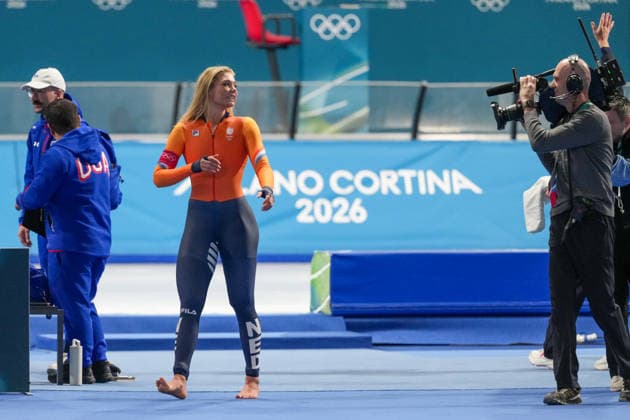 2026-02-09 - Milano Cortina 2026 Winter Olympics 1000m Women MILAN, ITALY - FEBRUARY 9: Jutta Leerdam of the Netherlands during the 1000m Women on day 3 of the Milano Cortina 2026 Winter Olympics at the Milano Speed skating, Eisschnelllauf Arena on February 9, 2026 in Milan, Italy Milan Milano Speed Skating Arena Italy Content not available for redistribution in The Netherlands directly or indirectly through any third parties. Copyright: xAndrexWeeningx