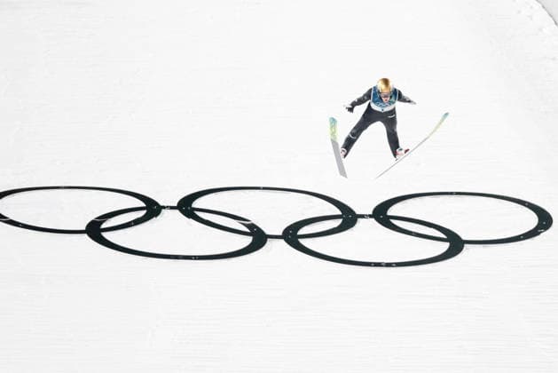 OLYMPICS - Winter Olympic Games, Olympische Spiele, Olympia, OS Milano Cortina 2026 VAL DI FIEMME,ITALY,09.FEB.26 - OLYMPICS, Ski jumping, Skispringen, Ski, nordisch - Winter Olympic Games Milano Cortina 2026, normal hill, men, individual. Image shows Enzo Milesi (ITA).  GEPAxpictures xMatthiasxTrinkl