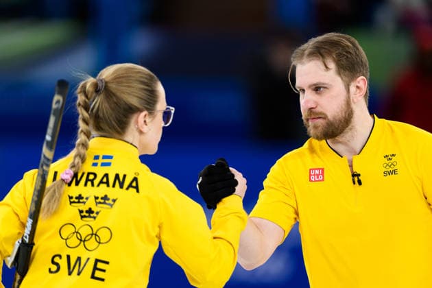 260209 Isabelle Wrana and Rasmus Wrana of Sweden competes in a round robin mixed doubles curling semifinal match between Great Britain and Sweden during day 3 of the 2026 Winter Olympics on February 9, 2026 in Cortina. Photo: Jon Olav Nesvold BILDBYRAN COP 217 JE0114 curling Olympic Games, Olympische Spiele, Olympia, OS olympics winter olympics os ol olympiska spel vinter-os olympiske leker milano cortina 2026 milan cortina 2026 milano cortina 2026 olympic games milano cortina 2026 winter olympic games milano cortina-os milano cortina-ol vinter-ol 3 bbeng sweden sverige *** 260209 Isabelle Wrana and Rasmus Wrana of Sweden competes in a round robin mixed doubles curling semifinal match between Great Britain and Sweden during day 3 of the 2026 Winter Olympics on February 9, 2026 in Cortina Photo Jon Olav Nesvold BILDBYRAN COP 217 JE0114 curling olympic games olympics winter olympics os ol olympiska spel vinter os olympiske leker milano cortina 2026 milan cortina 2026 milano cortina 2026 olympic games milano cortina 2026 winter olympic games milano cortina os milano cortina ol vinter ol 3 bbeng sweden sverige  Copyright: JONxOLAVxNESVOLD BB260209JE025