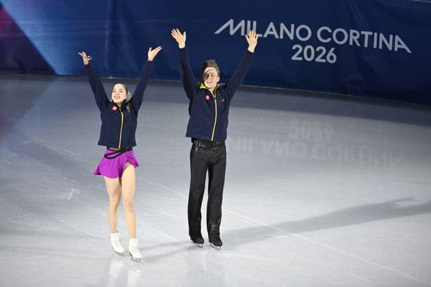 MILAN, ITALY 20260209 Ice dancers Milla Ruud Reitan and Nikolaj Majorov skate in the rhythmic dance at the Milan Ice Skating Arena during the Milan Olympics. *** The image is included in the SPORTS PACKAGE. For others PAID IMAGE *** MILANO ITALY x10070x *** MILAN, ITALY 20260209 Ice dancers Milla Ruud Reitan and Nikolaj Majorov skate in the rhythmic dance at the Milan Ice Skating Arena during the Milan Olympics The image is included in the SPORTS PACKAGE For others PAID IMAGE MILANO ITALY x10070x  Copyright: xJessicaxGow TTx 2026 OLYMPICS ICE DANCING