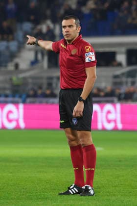 Atalanta BC V US Cremonese - Serie A Marco Piccinini officiates during the Serie A match between Atalanta BC and US Cremonese in Bergamo, Italy, on February 9, 2026, at New Balance Arena Bergamo Italy  Copyright: xMairoxCinquettix originalFilename:cinquetti-atalanta260209_np7pJ.jpg