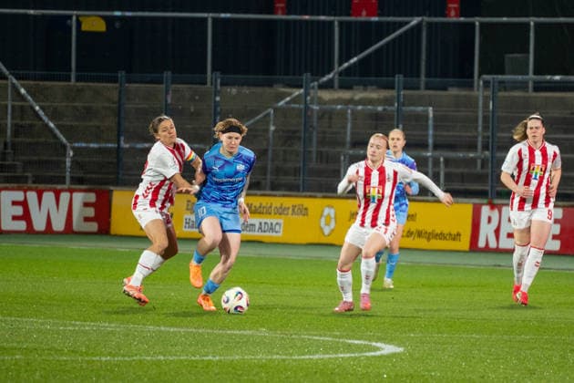 Deutschland: Google Pixel Frauen-Bundesliga 2025 26 1.FC Köln vs SGS Essen, 17. Spieltag - 09.02.2026 - Franz-Kremer-Stadion (NRW) Anna Gerhardt (1.FC Köln, 21) Copyright: xOrhanxHabashx