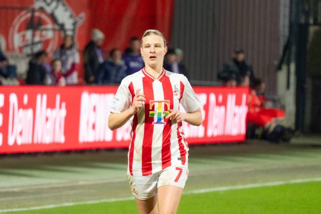 Deutschland: Google Pixel Frauen-Bundesliga 2025 26 1.FC Köln vs SGS Essen, 17. Spieltag - 09.02.2026 - Franz-Kremer-Stadion (NRW) Anna-Lena Stolze (1.FC Köln, 7) Copyright: xOrhanxHabashx