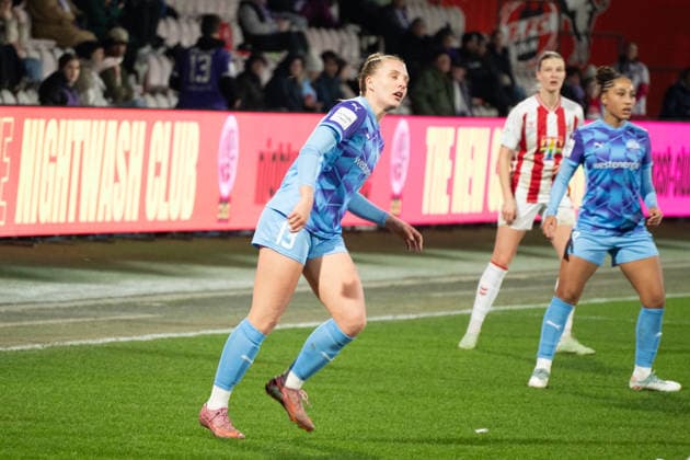 Deutschland: Google Pixel Frauen-Bundesliga 2025 26 1.FC Köln vs SGS Essen, 17. Spieltag - 09.02.2026 - Franz-Kremer-Stadion (NRW) Maike Berentzen (SGS Essn, 13) Copyright: xOrhanxHabashx