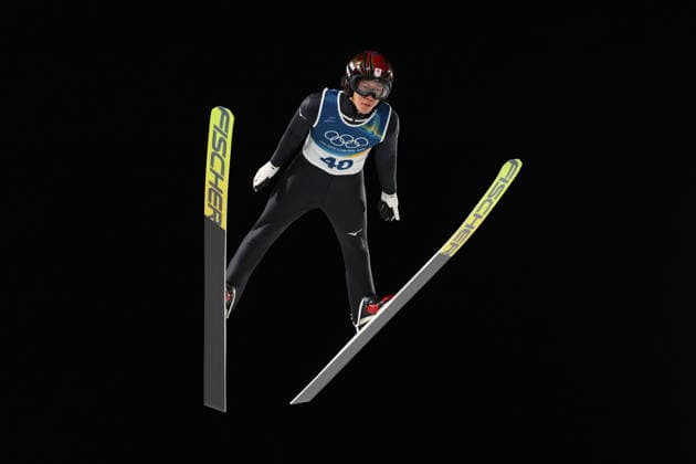 Ren Nikaido (JPN), FEBRUARY 9, 2026 - Ski jumping, Skispringen, Ski, nordisch : Men s Individual Normal Hill during the Milano Cortina 2026 Olympic Winter games, Winterspiele,Spiele, Summer games at Predazzo Ski Jumping Stadium in Predazzo, Italy. Noxthirdxpartyxsales  aflo_319111330